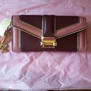 NWT Michael Kors Whitney leather wallet